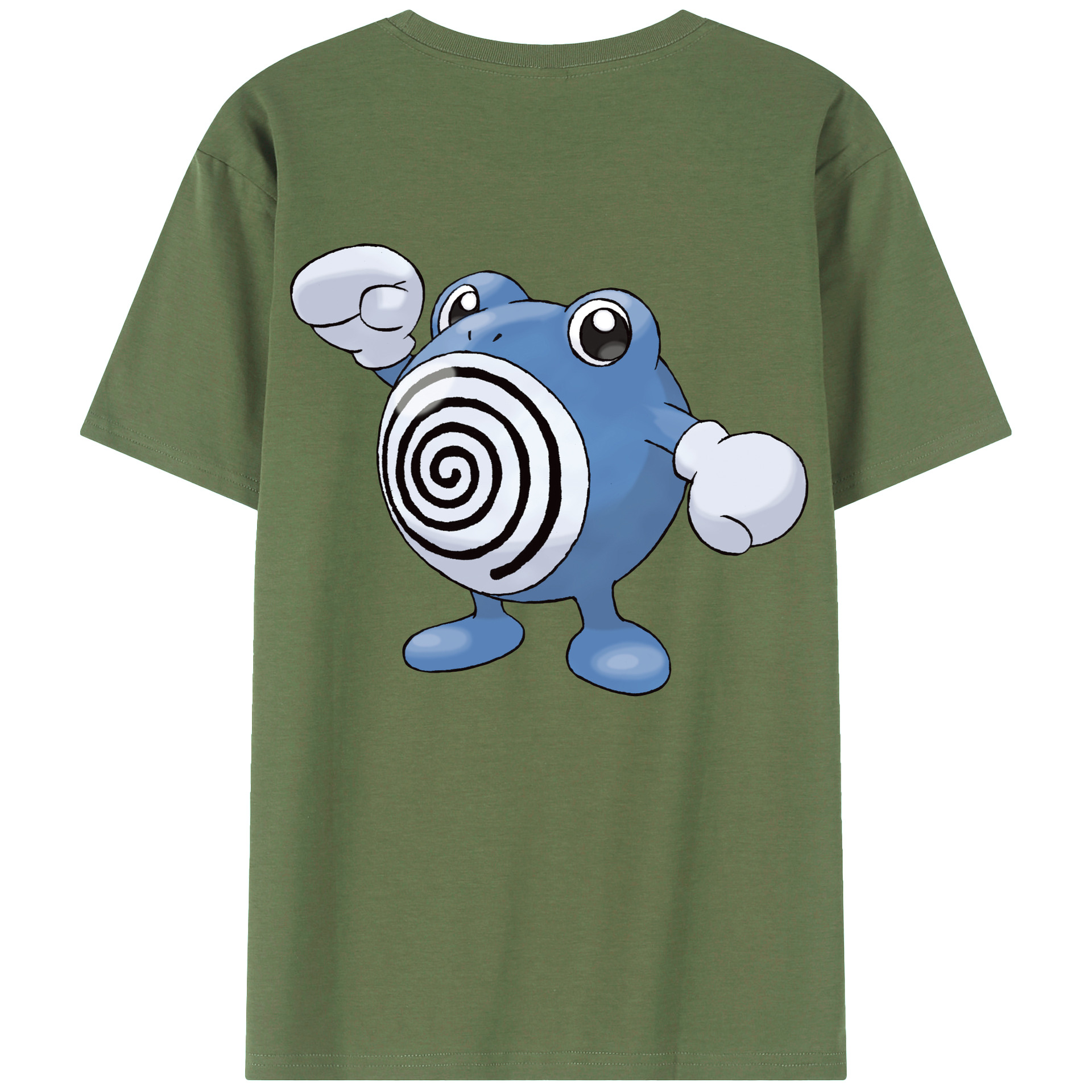 （画像用） ポケットモンスター Pokémon 綿100％ メンズ半袖Tシャツ（バックプリント） 通気性